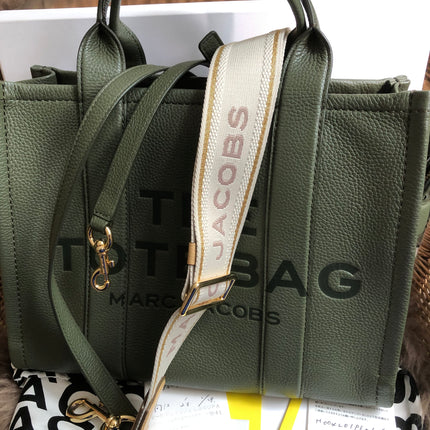 Preloved Marc Jacobs the medium leather tote bag in Green