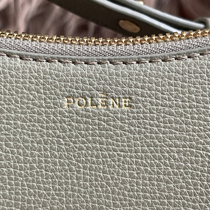 Preloved Authentic Polène Numéro Un Nano – Sage Green Textured Leather