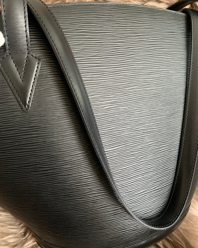 Louis Vuitton Black Epi Leather Saint Jacques PM Tote