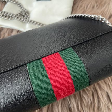 Preloved Authentic Gucci Dionysus Web Chain Wallet Leather Small crossbody bag