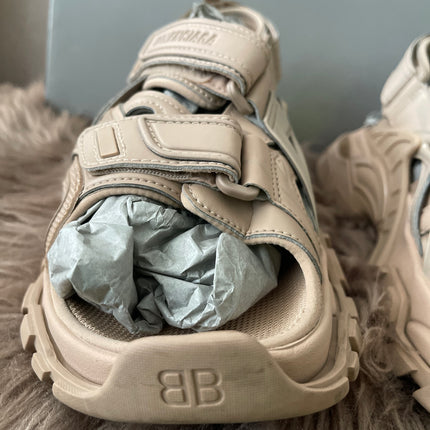 Preloved Authentic Balenciaga Track sandals in beige
