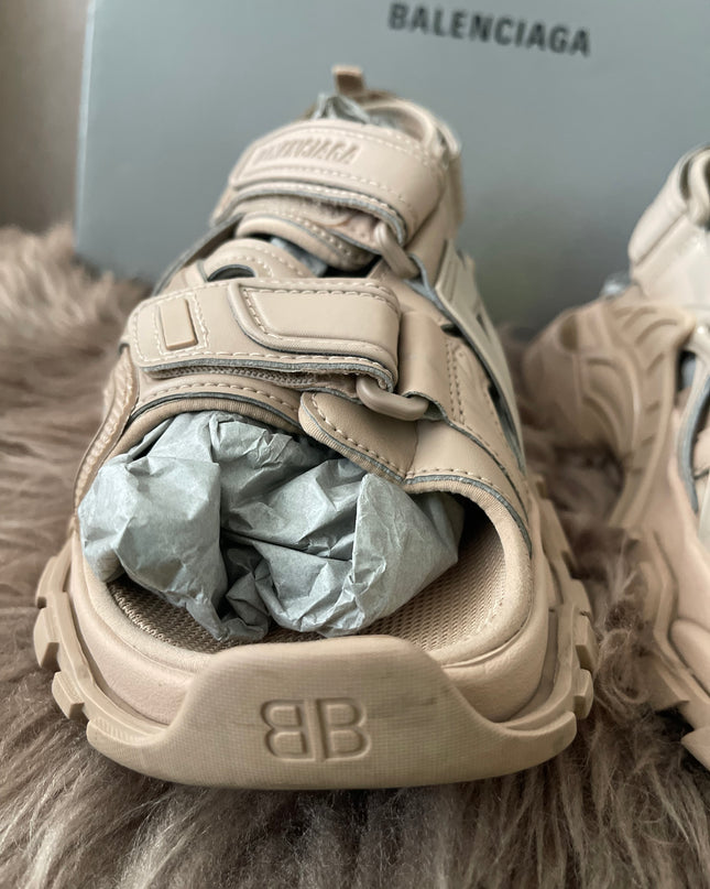 Preloved Authentic Balenciaga Track sandals in beige