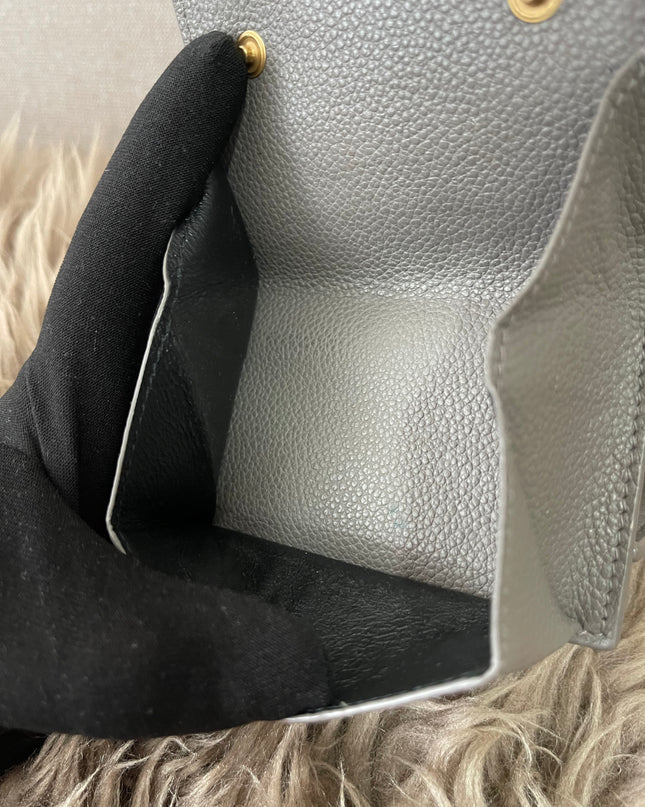 Preloved Authentic Yves Saint Laurent Trifold Compact Wallet