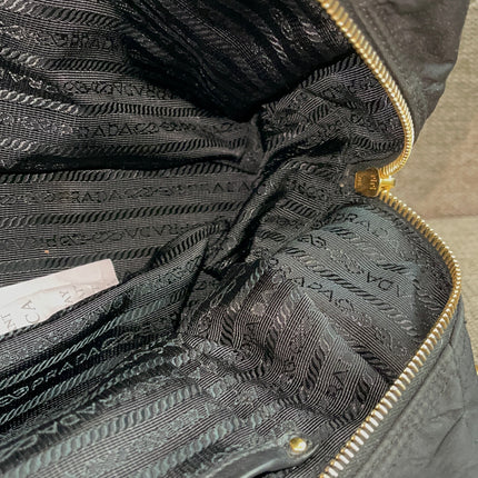 Preloved Authentic Prada Quilted Nylon Tessuto Bomber Bag – Black