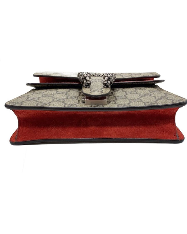 Preloved Authentic Gucci Red/Beige GG Supreme Mini Dionysus