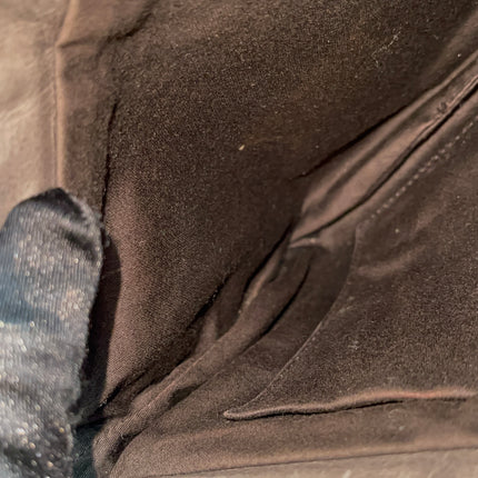 Preloved Autehntic Miu Miu Ruffle Crossbody Bag – Taupe