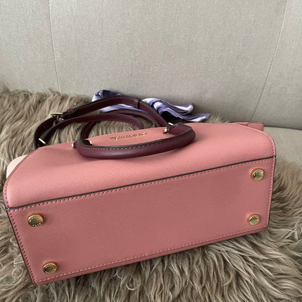 Preloved Authentic Michael Kors Selma Saffiano Leather Medium Satchel
