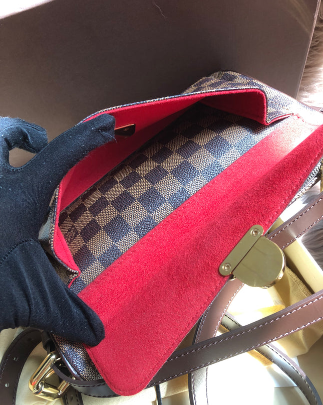 Preloved Louis Vuitton Brown Damier Ebene  Ravello GM