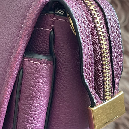 Preloved Authentic Marc Jacobs Interlock Saddle Bag in Plum