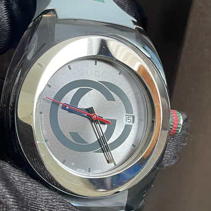 Preoved Authentic Gucci Sync Watch Grey Full Set with Box