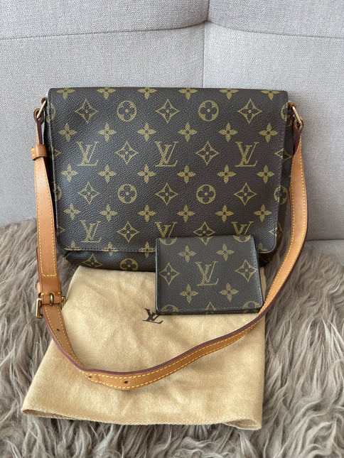 Preloved Authentic  Louis Vuitton Musette Tango Bundle