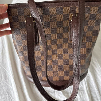 Preloved Authentic Louis Vuitton bucket damier bag