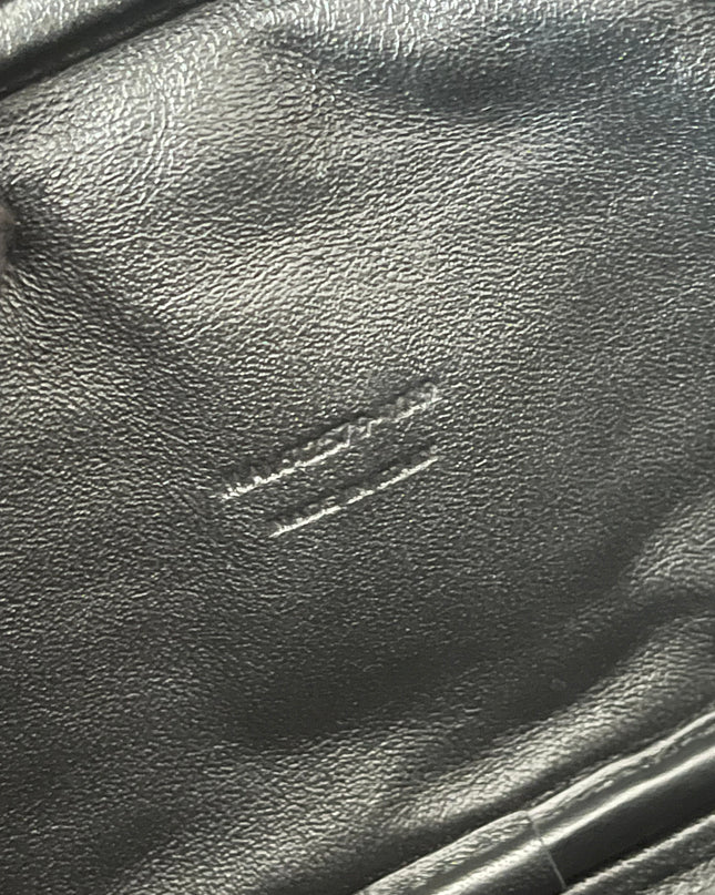 Preloved Authentic Saint Laurent Mini Lou Camera Bag in black quilted leather with gold-tone hardware