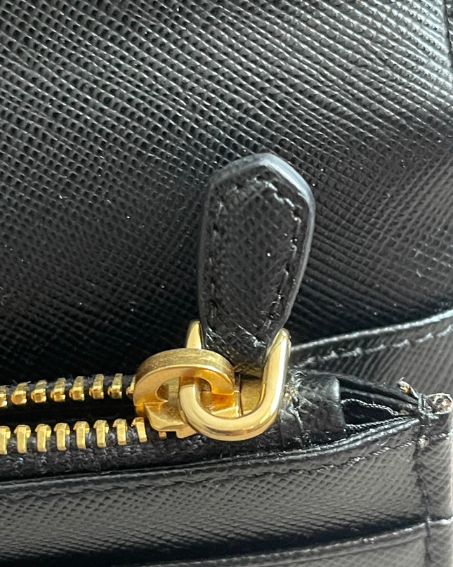 Preloved Authentic Prada Organizer Wallet — Saffiano Leather