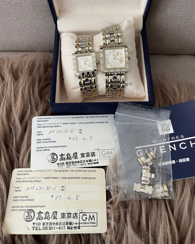 Preloved Authentic Givenchy couple's watch