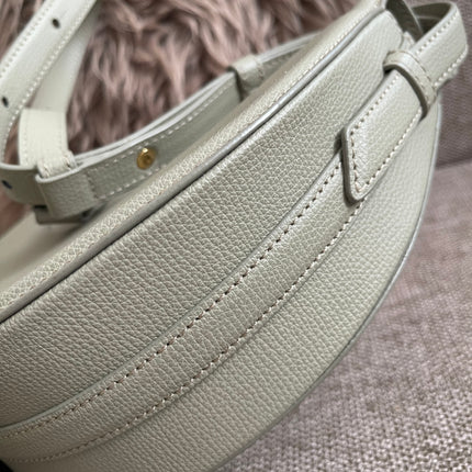 Preloved Authentic Polène Numéro Un Nano – Sage Green Textured Leather