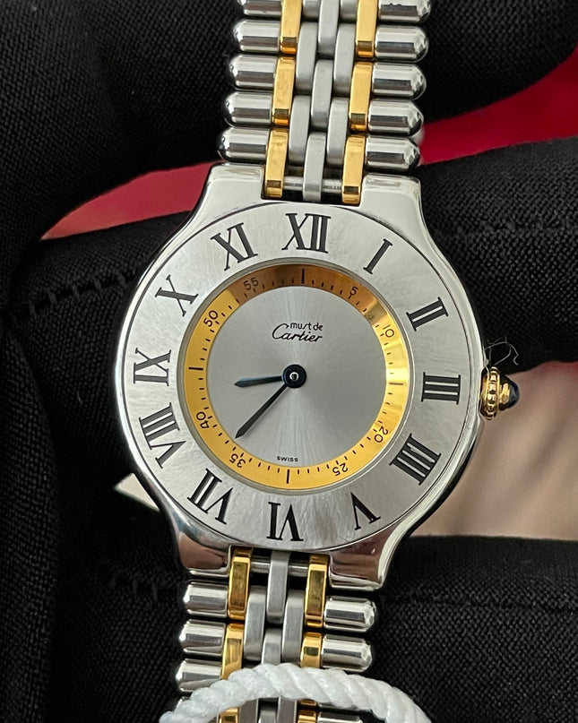 Preloved Authentic Rank A Cartier 21 Must de Cartier Watch 16.5cm
