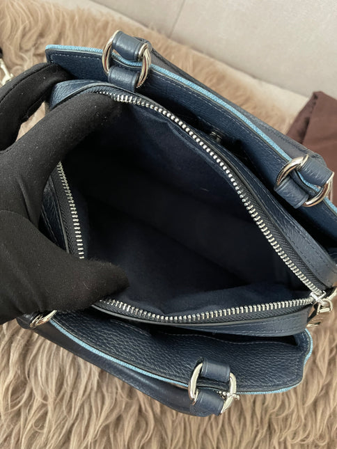Authentic Preloved Coach Mini Lillie Carryall (Denim Multi)