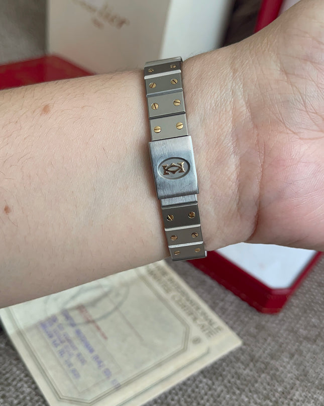 Preloved Authentic Cartier Santos Octagon — Two-Tone Steel & 18k Gold