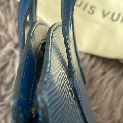 Preloved Authentic Louis Vuitton Saint Jacques bag in blue Epi leather