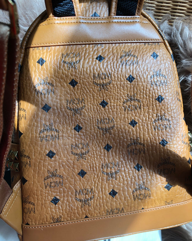 Preloved  MCM Stark Side Studs Backpack
