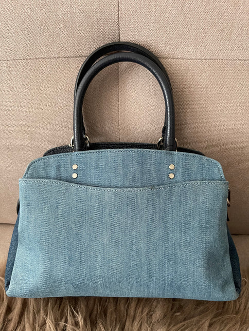 Authentic Preloved Coach Mini Lillie Carryall (Denim Multi)