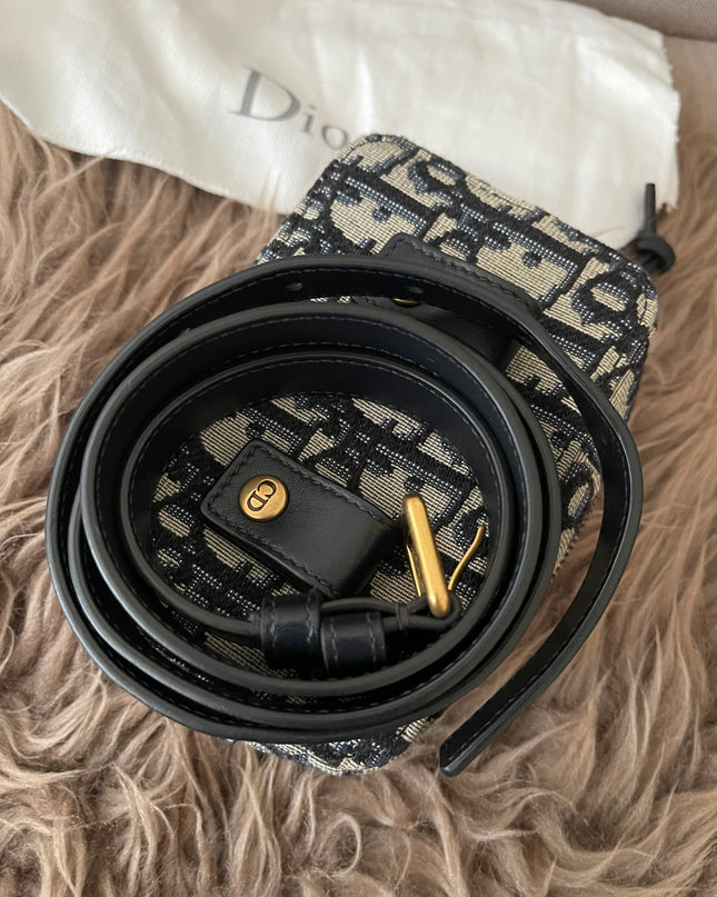 Preloved Authentic Dior Oblique belt pouch