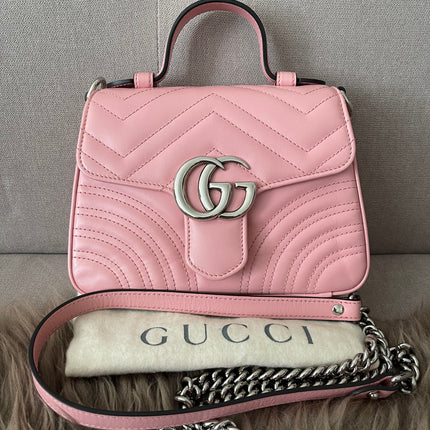 Preloved Authentic GUCCI GG Marmont mini top handle bag
