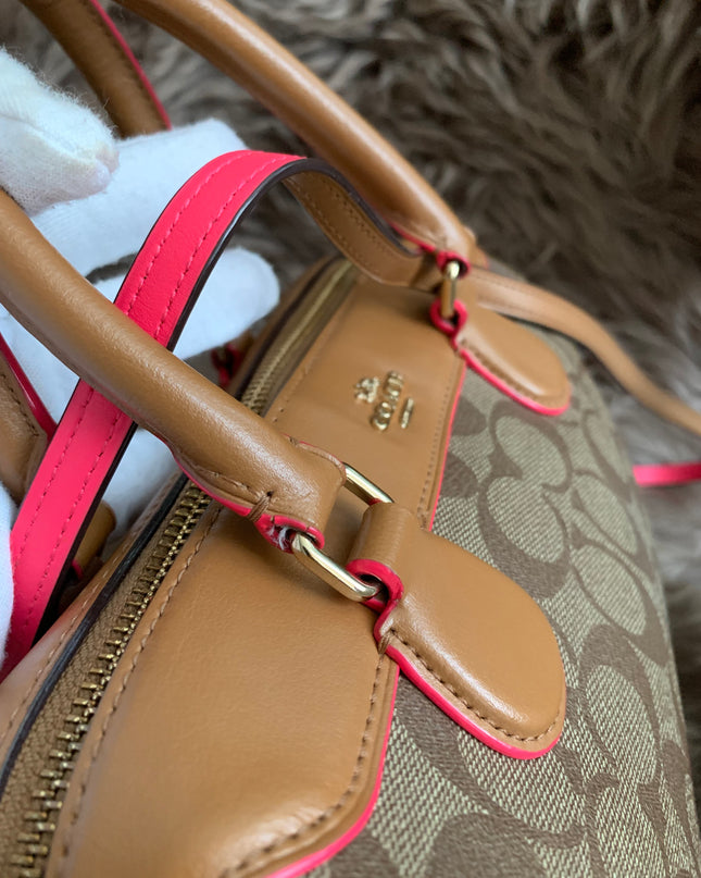 Coach Mini Benette Crossbody Neon Edge