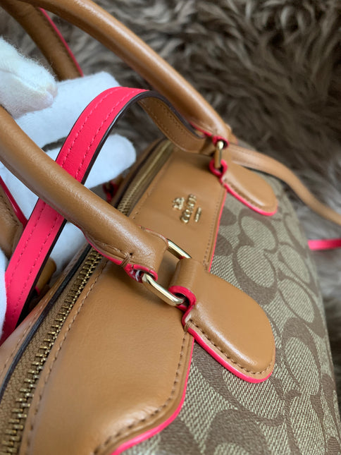 Coach Mini Benette Crossbody Neon Edge