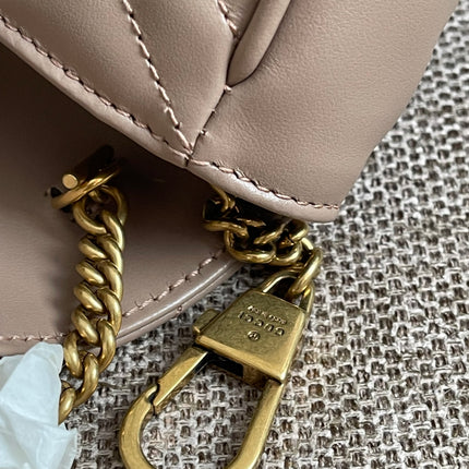 Preloved Authentic Gucci Mini GG Marmont Shoulder Bag in Matelassé Chevron Leather — Brand New