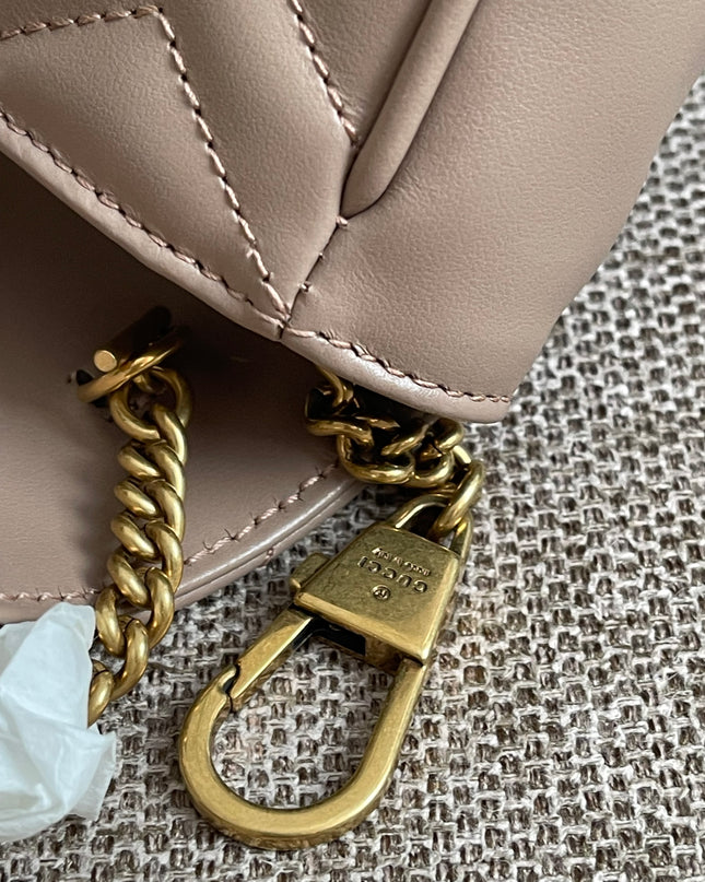 Preloved Authentic Gucci Mini GG Marmont Shoulder Bag in Matelassé Chevron Leather — Brand New