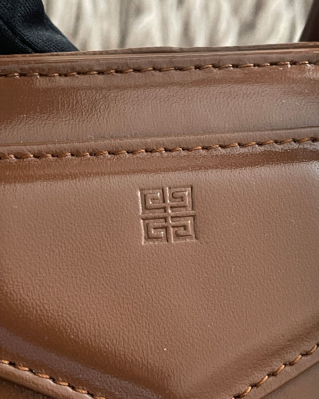 Preloved Authentic Givenchy Antigona Lock Mini — Caramel Smooth Leather