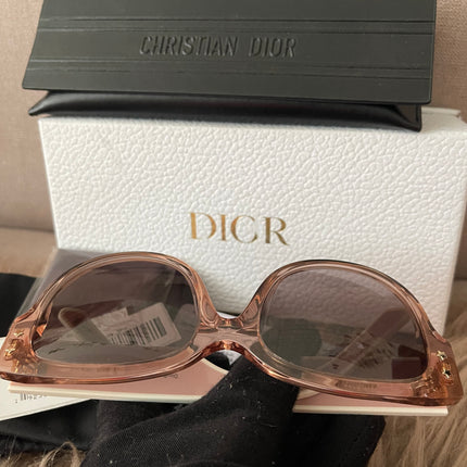 PRELOVED AUTHENTIC DiorPacific B2I Transparent Pink Butterfly Sunglasses