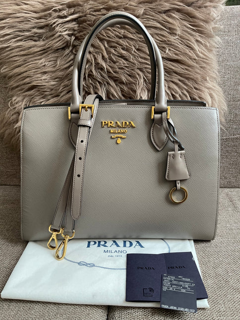 Preloved Authentic Prada Saffiano Lux Tote
