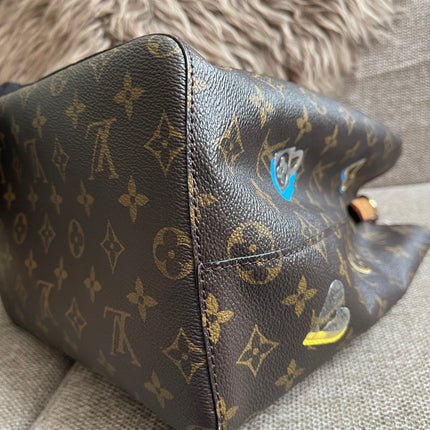 Preloved Authentic Louis Vuitton NéoNoé BB — Monogram Love Lock (Limited Edition)