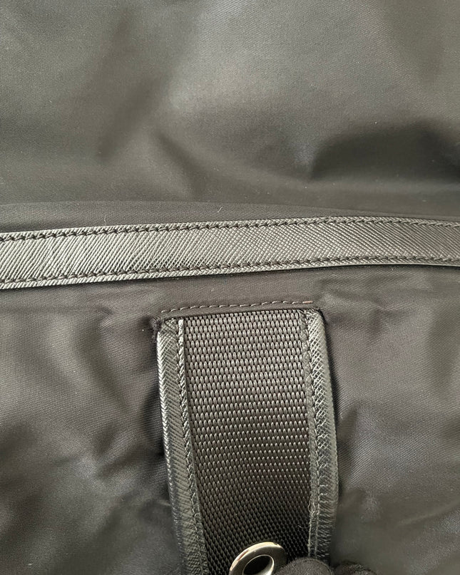 Preloved Authentic  Prada Tessuto Nylon and Saffiano Leather Messenger Bag