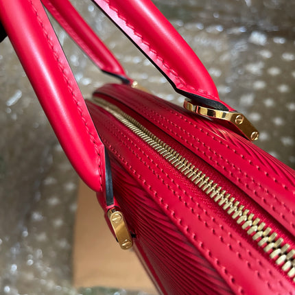 Preloved Louis Vuitton Red Epi Jasmin Handbag w/provided strap