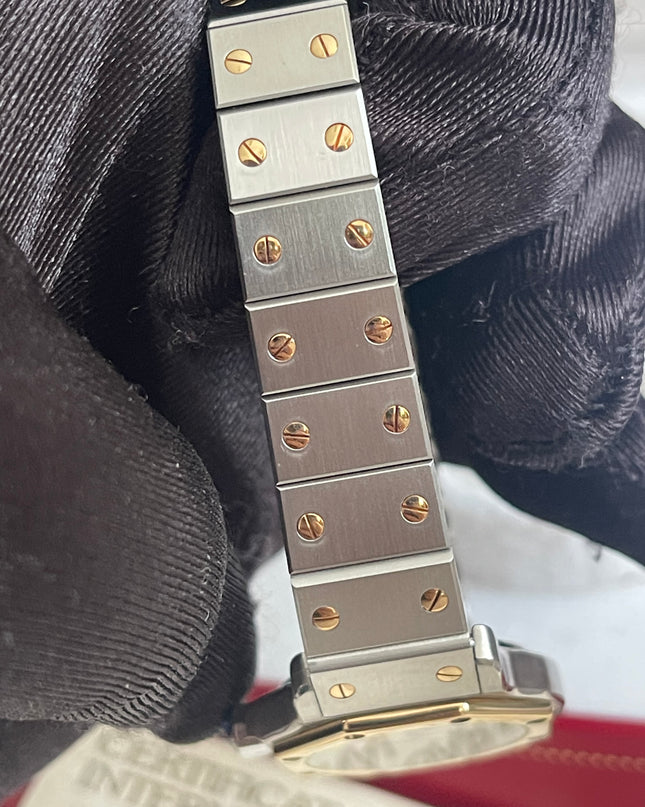 Preloved Authentic Cartier Santos Octagon — Two-Tone Steel & 18k Gold