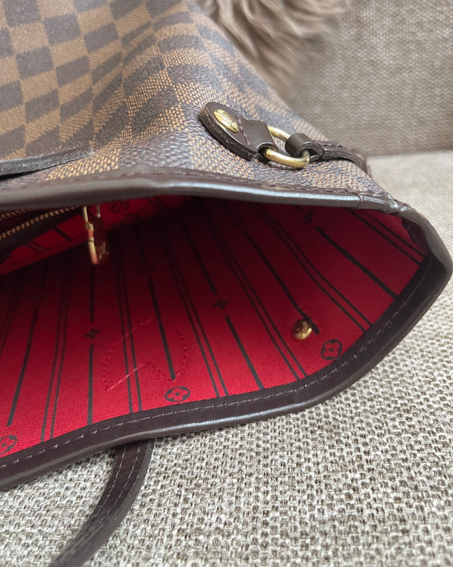 Preloved Authentic Louis Vuitton Neverfull PM — Damier Ebène Canvas