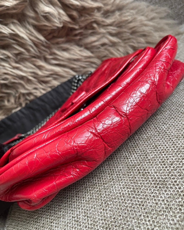 Preloved Authentic Saint Laurent Niki Baby Shoulder Bag — Red
