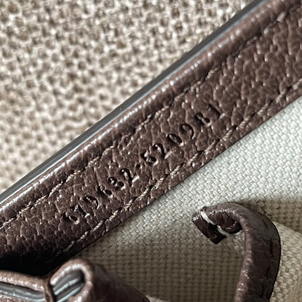 Preloved Authentic Gucci GG Supreme Canvas Leather and Python Medium Bamboo 1947 Top Handle Bag