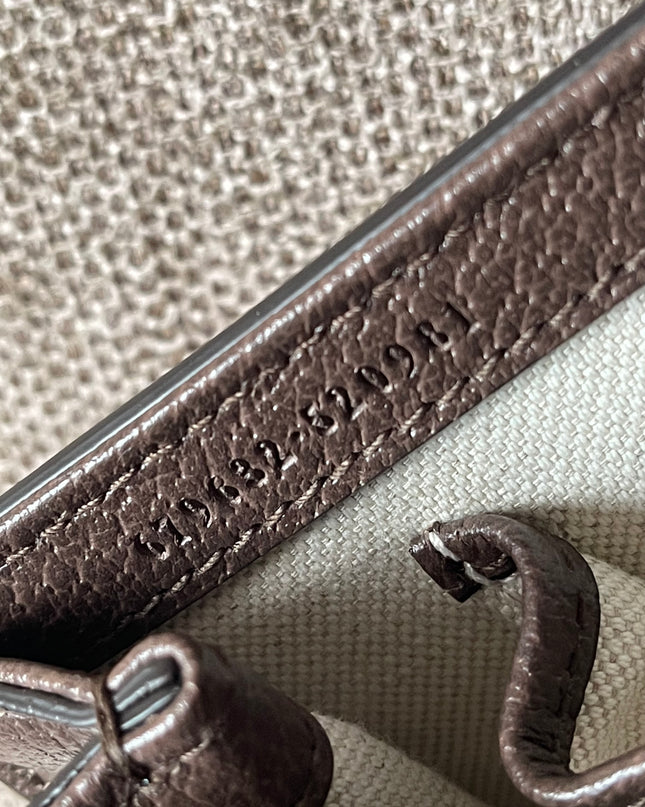 Preloved Authentic Gucci GG Supreme Canvas Leather and Python Medium Bamboo 1947 Top Handle Bag