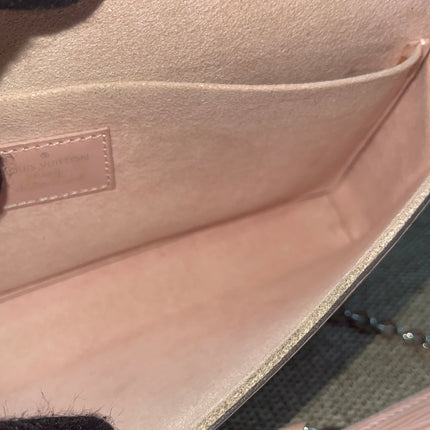 Preloved Authentic Louis Vuitton Felicie Pochette Epi Leather Rose Ballerine