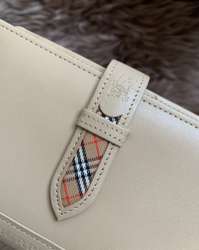 Burberry Brown Nova Check Leather Notebook Cover