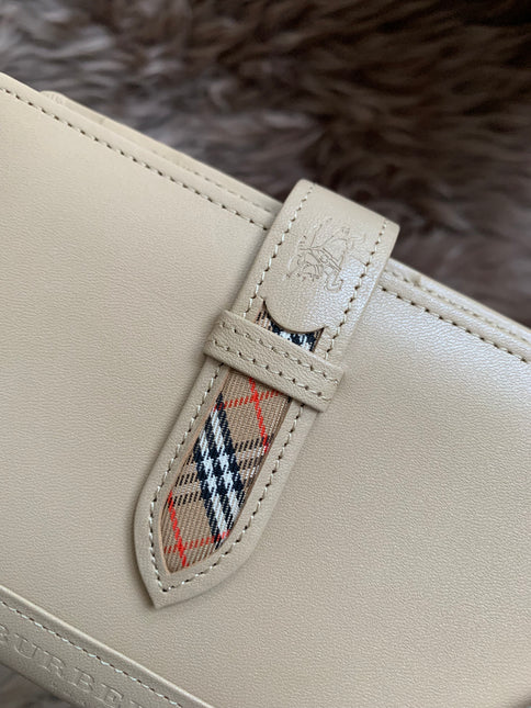 Burberry Brown Nova Check Leather Notebook Cover