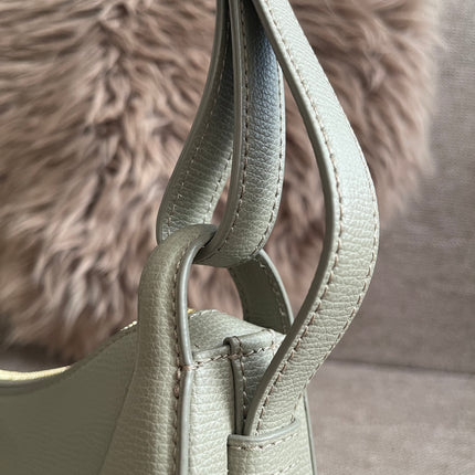 Preloved Authentic Polène Numéro Un Nano – Sage Green Textured Leather