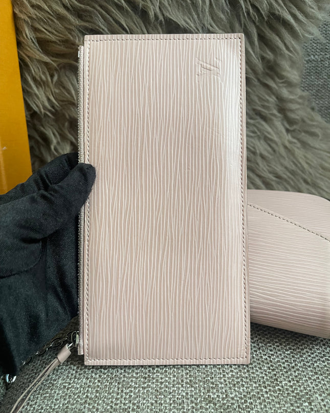 Preloved Authentic Louis Vuitton Felicie Pochette Epi Leather Rose Ballerine