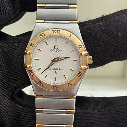 Preloved Authentic Omega Constellation 22.5 mm, Steel - Yellow Gold on Steel - Gold Full Bar