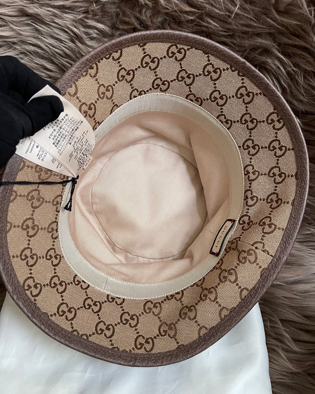 UNUSED GUCCI GG CANVAS BUCKET HAT
